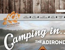 Tablet Screenshot of adirondackcampgrounds.com